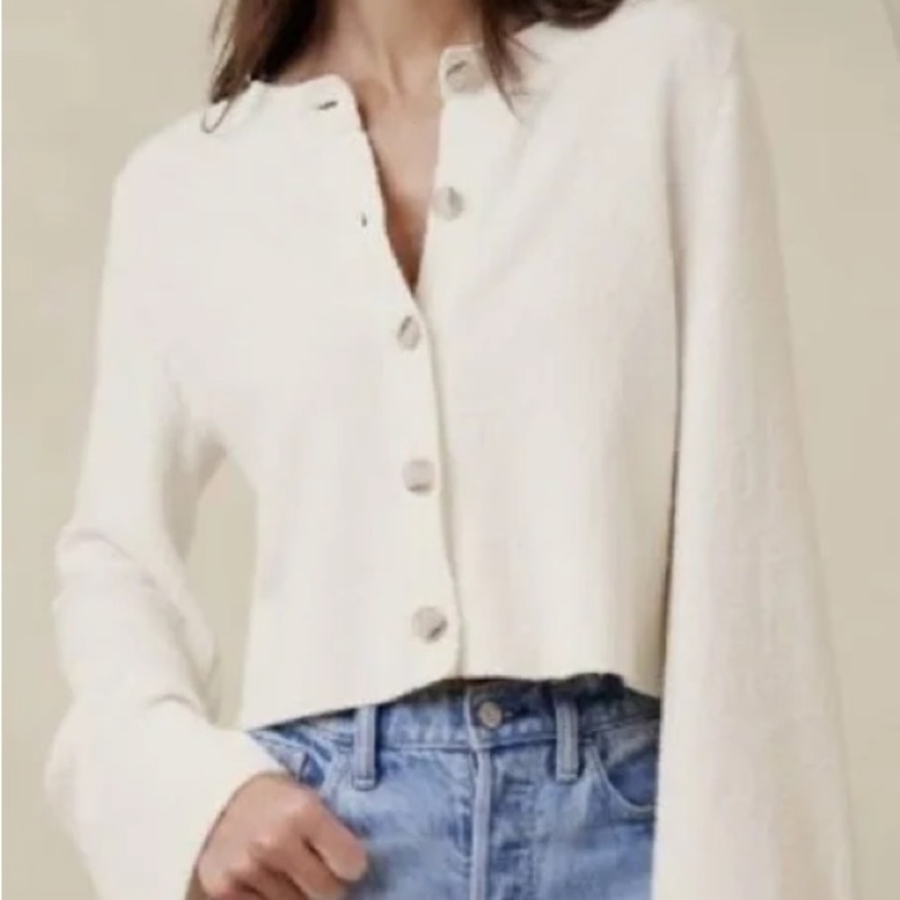 Banana Republic Cropped Bell Sleeve Cardigan Size XS